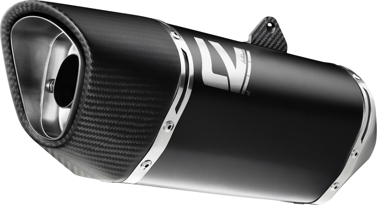 LeoVince LV-14 R Exhaust System - 3-Into-1 - Black - Street Triple 766 R/RS