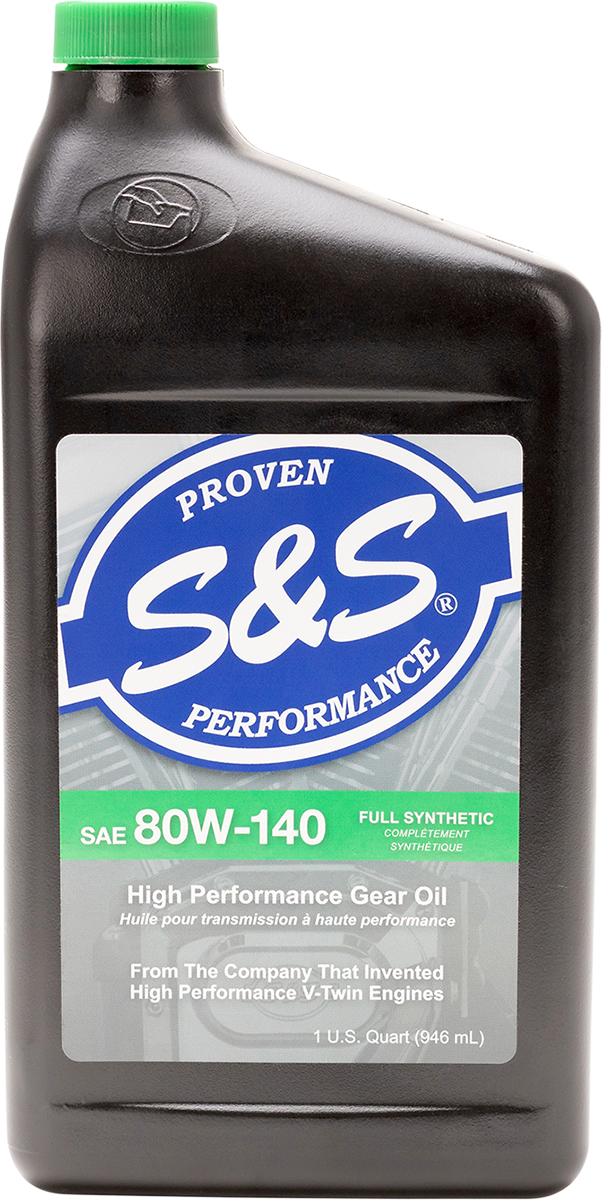 S&amp;S Cycle Synthetic Gear Oil - 80w-140 - 1 U.S. Quart