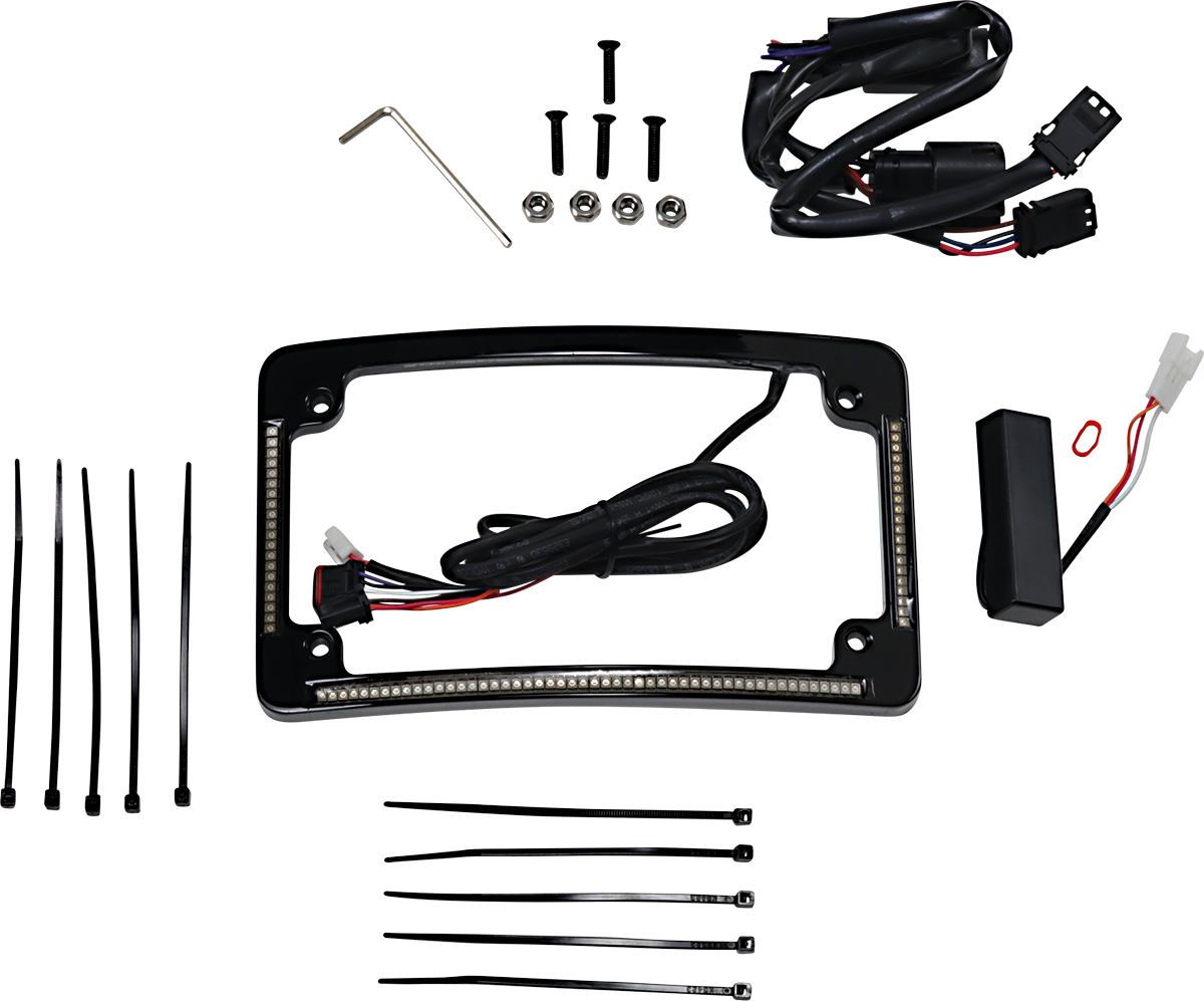 Custom Dynamics Radius License Plate Frame - Black