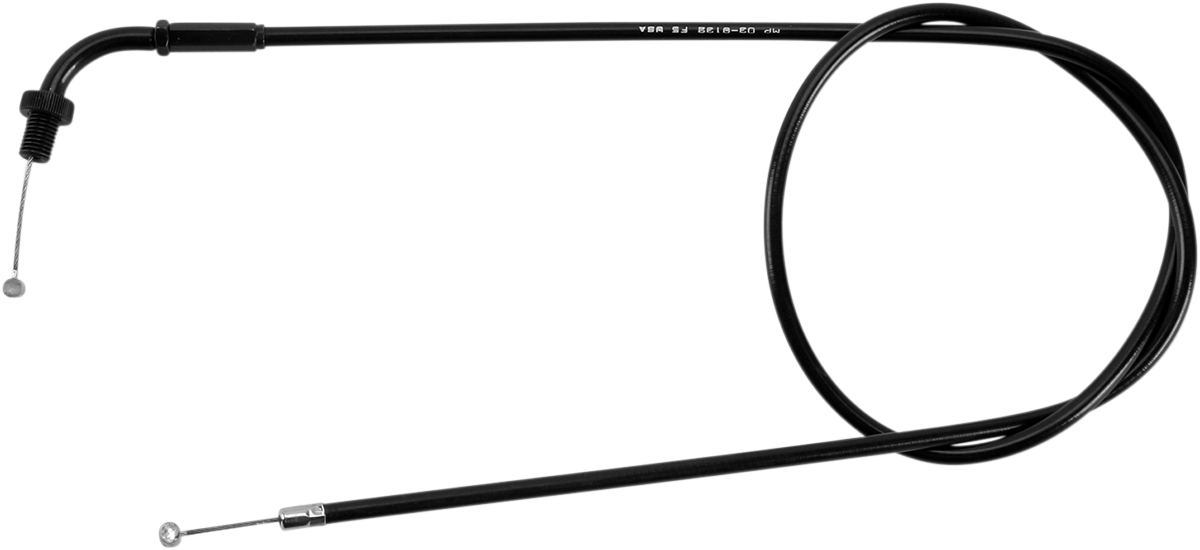Motion Pro Black Vinyl Throttle Cable - Pull - '82-'05 KZ1000C/P Police