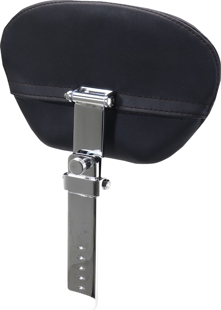 Mustang Deluxe Driver Backrest - Diamond - Black Stitching - FLT/FLH '23-'25