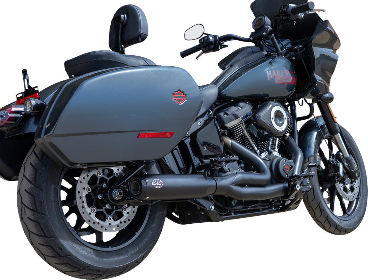 S&S Cycle 2-Into-1 Qualifier Exhaust System - Race Only - Guardian Black
