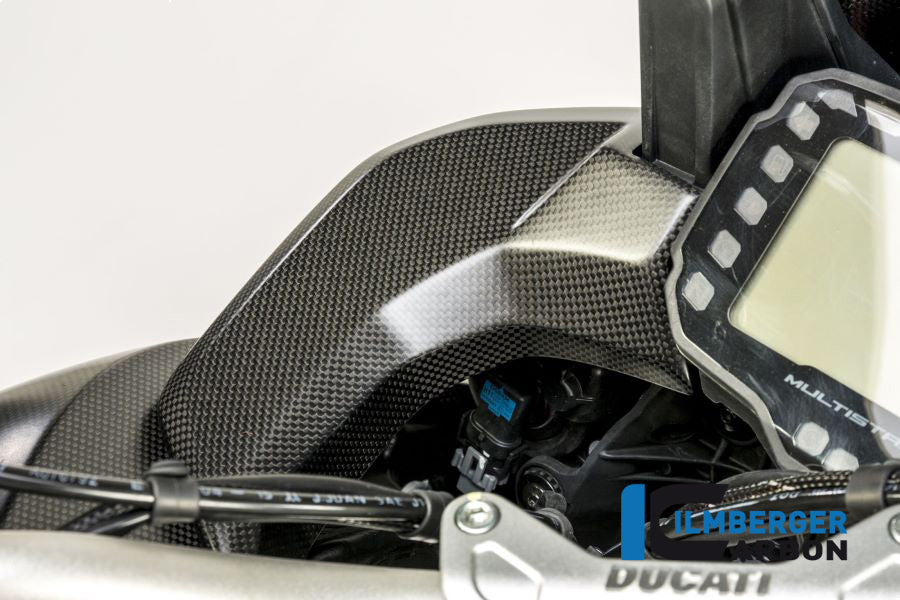 Ilmberger Carbon Cover Near The Instrument Left Side Surface Ducati MTS 2015 - Matte