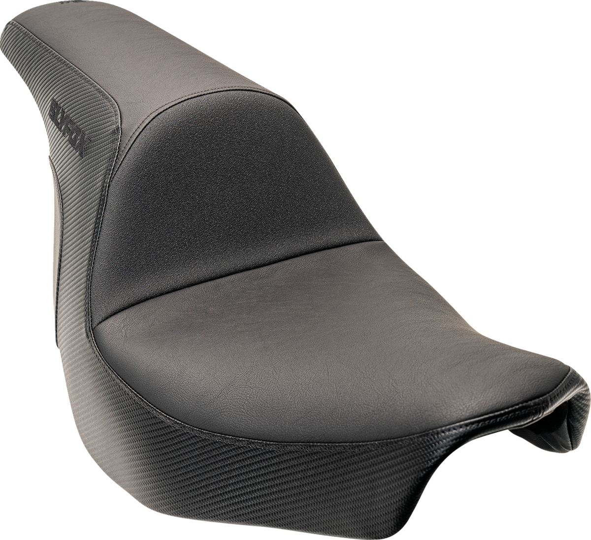Slyfox Lowrider Drifter Seat - Black Logo - Smooth Vinyl - Carbon Fiber - FXLR/FLSB '18-'24