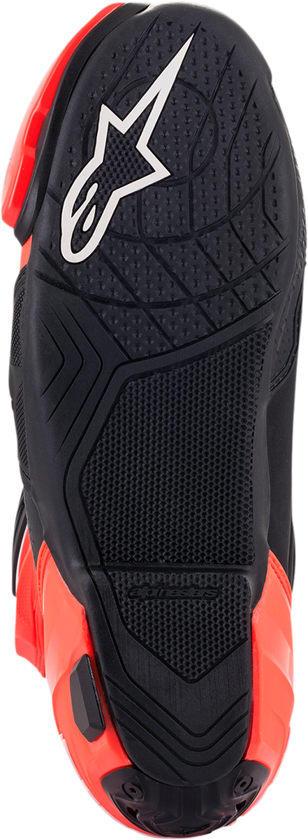 Alpinestars Supertech R Vented Boots - Black/Fluorescent Red/White - US 6 / EU 39