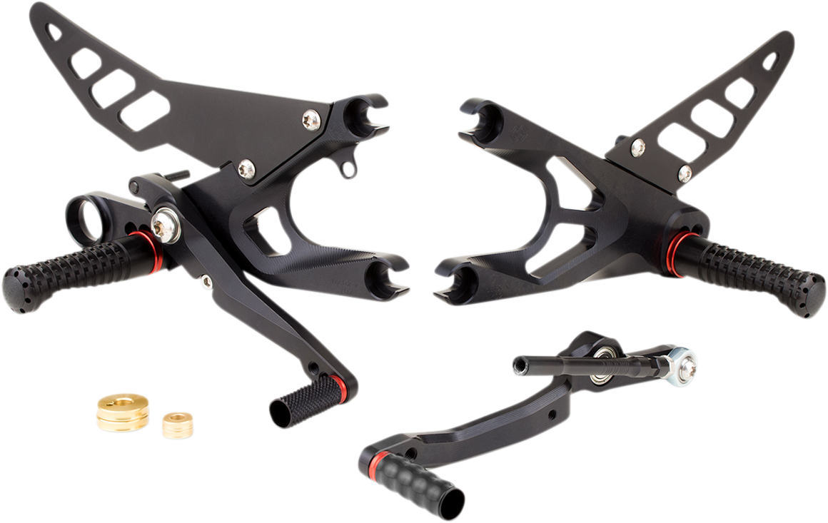 Gilles Tooling FXR Rearset - Black - Yamaha