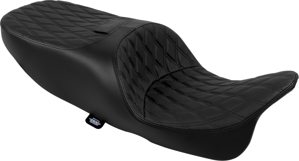Drag Specialties Seats Freedom Seat - Vinyl - Double Diamond Black Stitch - FLRT/FLTRT '15-'25