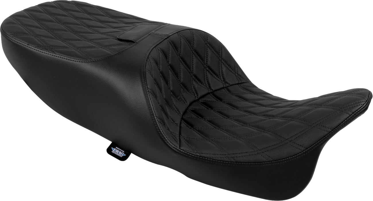 Drag Specialties Seats Freedom Seat - Vinyl - Double Diamond Black Stitch - FLRT/FLTRT '15-'25