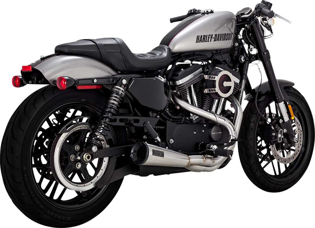 Vance &amp; Hines 2-Into-1 Upsweep Exhaust System - Brushed - Stainless Steel