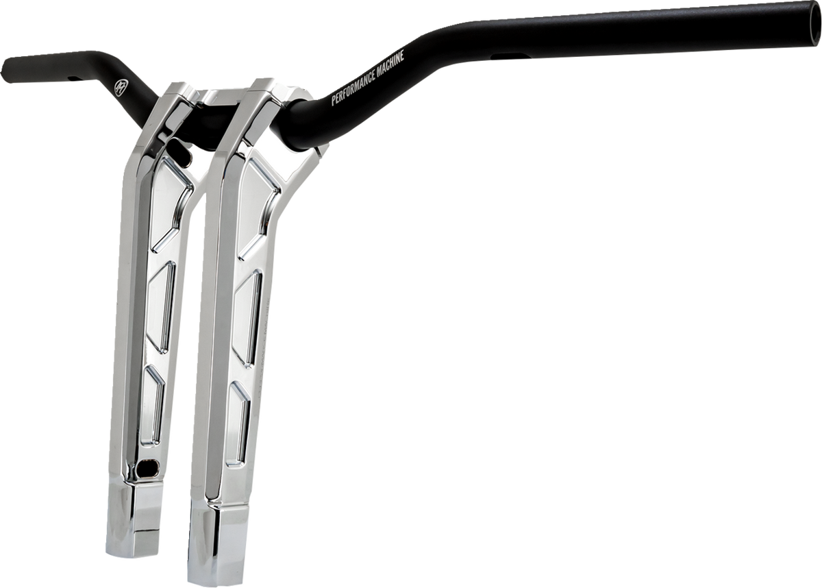 Performance Machine (PM) Phatbar & Riser Kit - Internal Wiring - 11-1/2" - Chrome