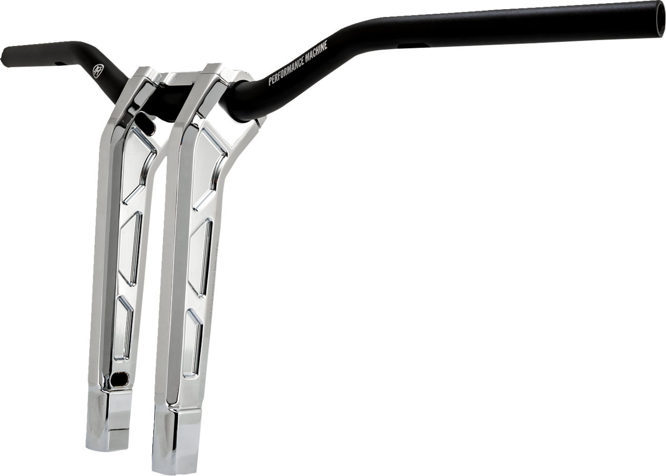 Performance Machine (PM) Phatbar & Riser Kit - Internal Wiring - 11-1/2" - Chrome