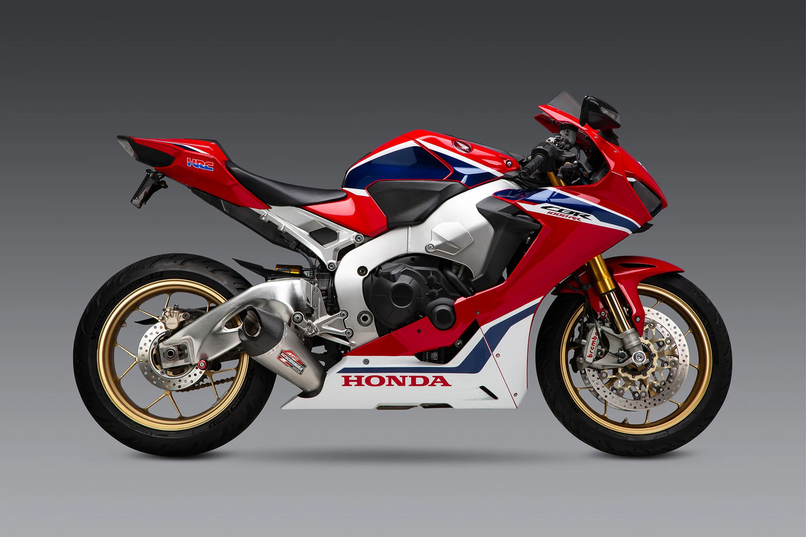 Yoshimura CBR1000RR/SP/SP2 17-26 AT2 Stainless Slip-On Exhaust, W/ Stainless Muffler