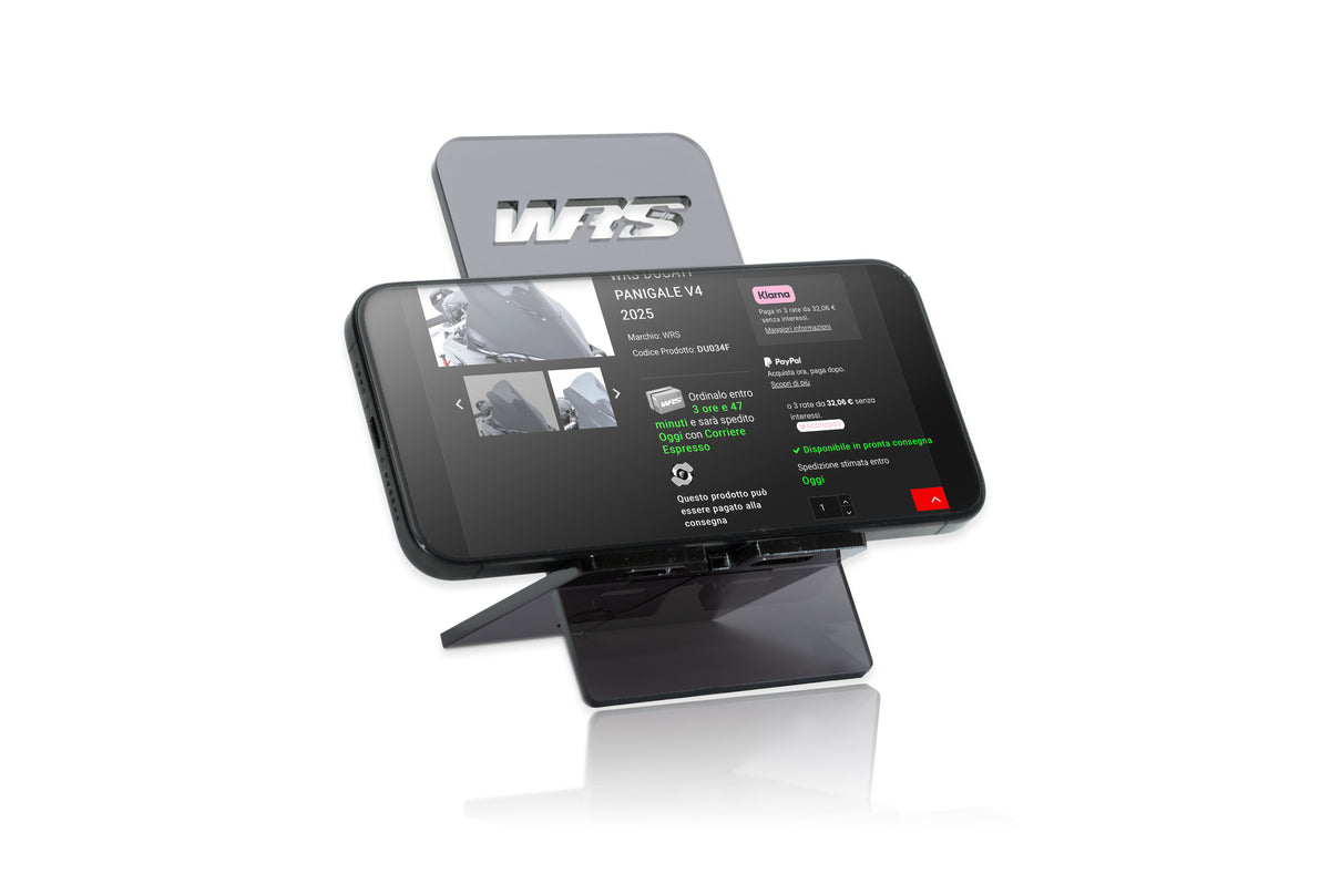 WRS DESKTOP MOBILE PHONE HOLDER DARK SMOKED