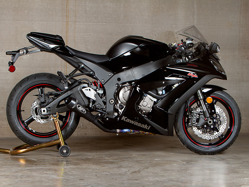 M4 Exhaust 2011 ZX10R GP System Slip On with Black Canister