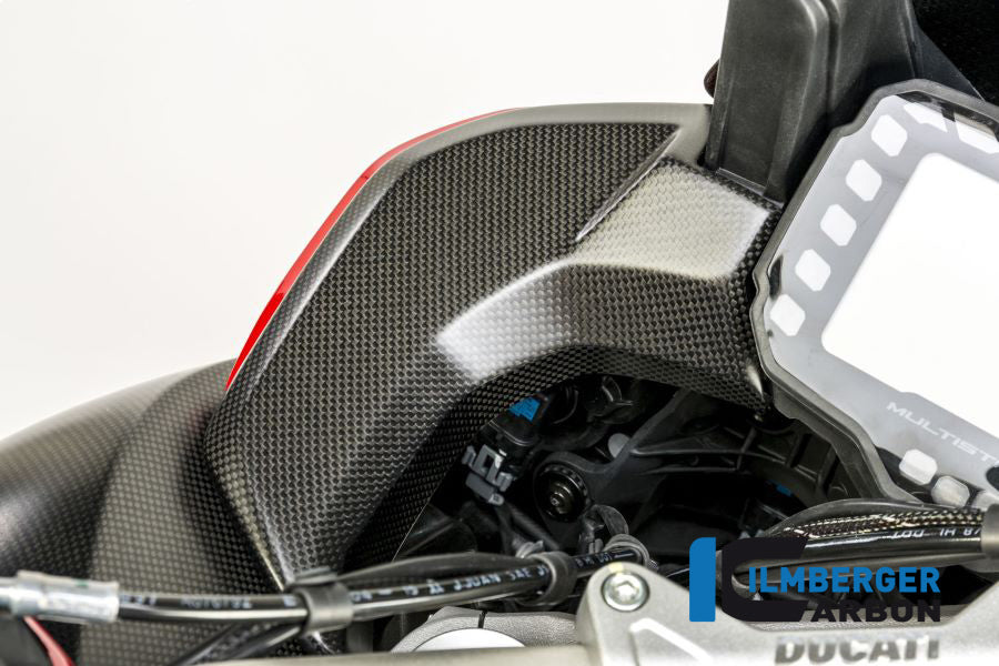 Ilmberger Carbon Cover Near The Instrument Left Side Surface Ducati MTS 2015 - Matte
