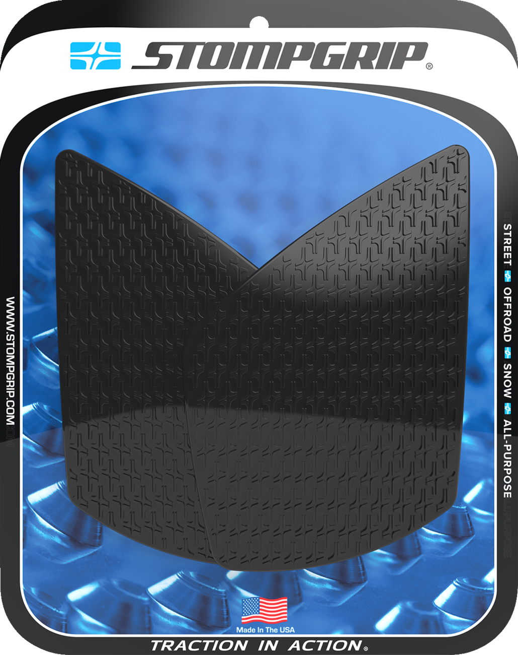 StompGrip Tank Grips - Icon - Black - Triumph - Street '23-'25