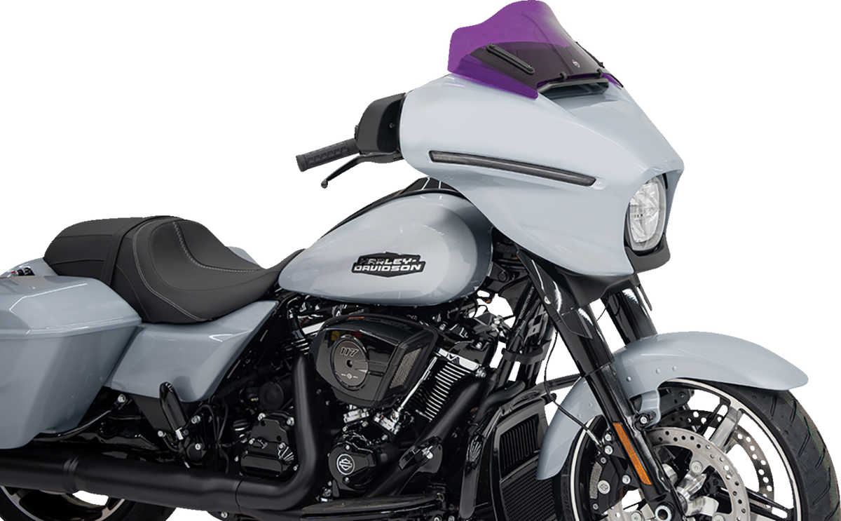 Klock Werks Kolor Flare® Windshield - 8" - Purple - '23-'25 FLHX