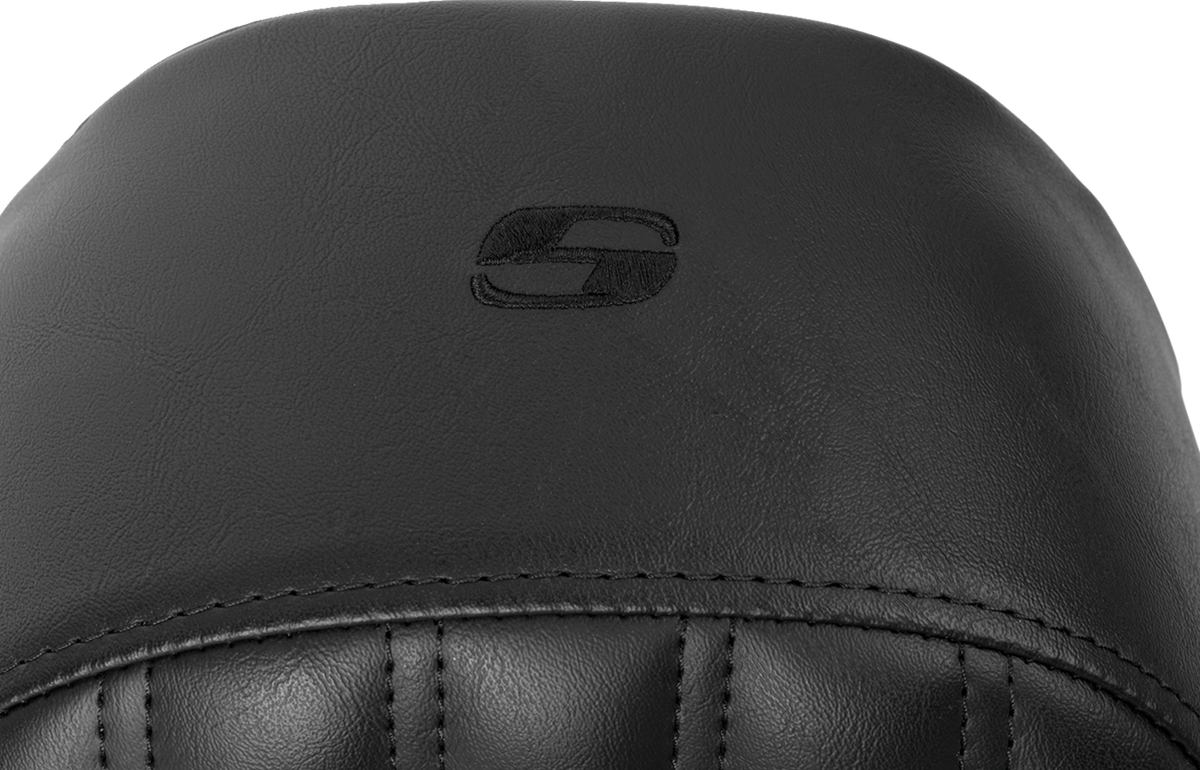 Saddlemen Knuckle Solo Seat - Ribbed - Black - FL '08-'24