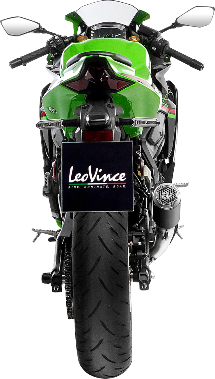LeoVince LV Corsa S Black Edition Slip-On Muffler - Kawasaki ZX-4R/RR