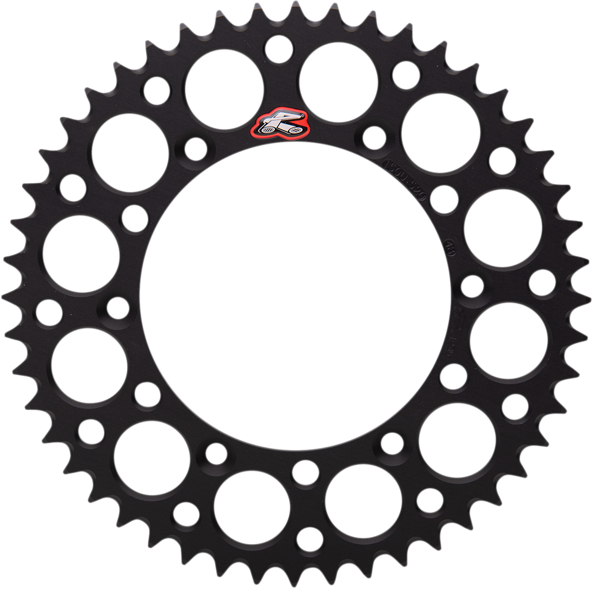 Renthal Rear Sprocket - Aluminum - 48 Tooth - Black - Honda/Yamaha