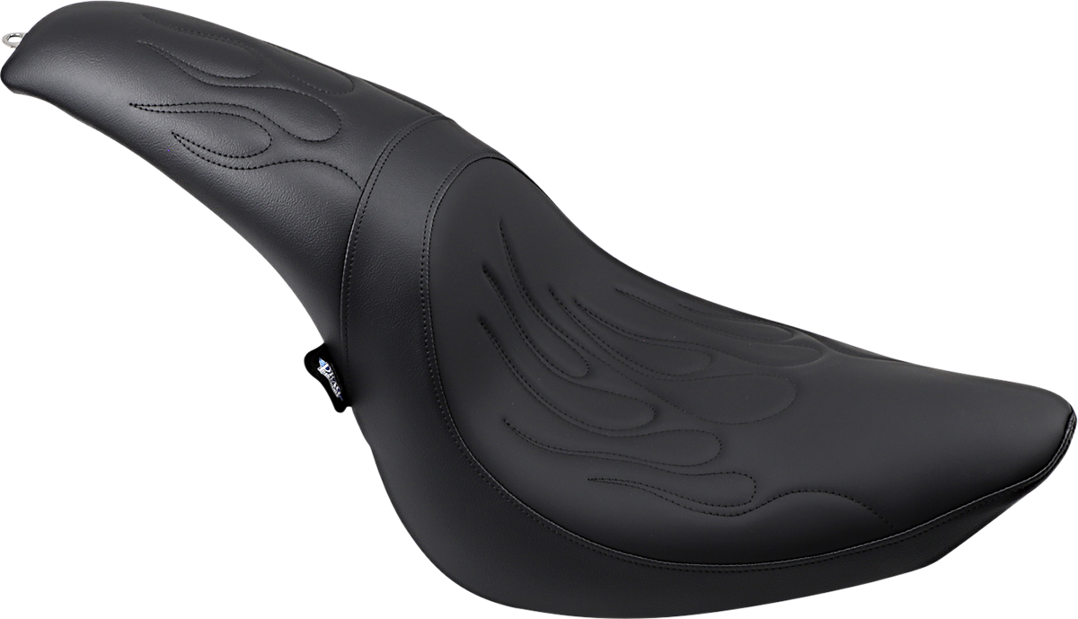 Drag Specialties Seats Predator Seat - Black - Flame Stitched - FL/FX '06-'17