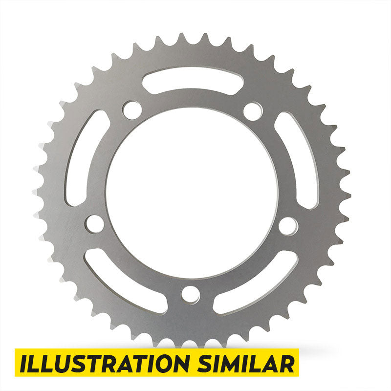 Sprocket aluminium, silver, T44, 520