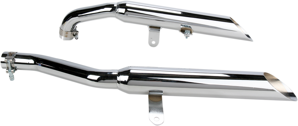 Cobra Complete Slip-On Mufflers - Slash-Cut - XV700/750/1100