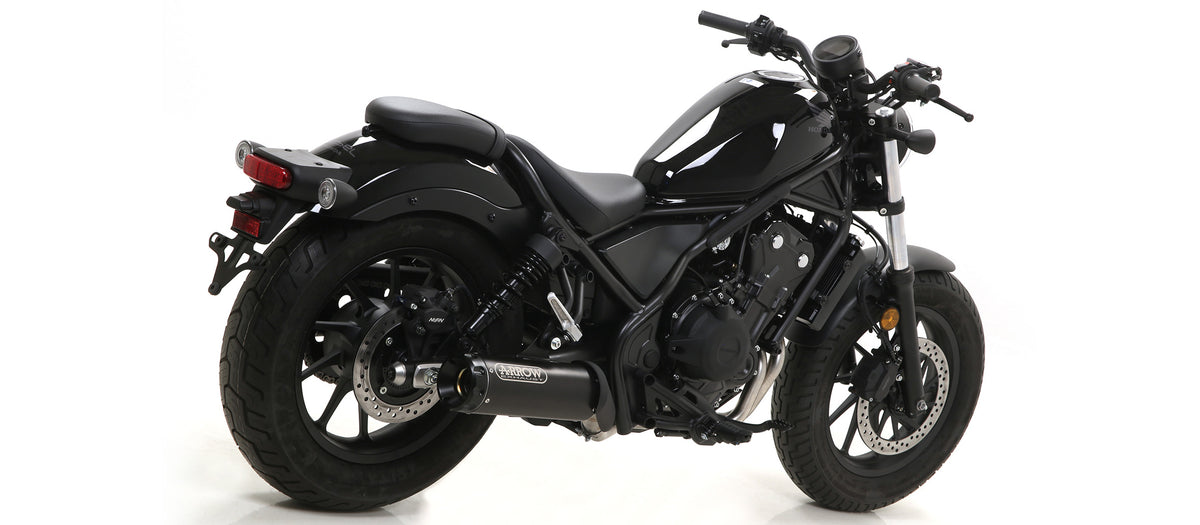 Arrow Full System Rebel Dark" Slip On With Aluminium "Dark" End Cap"