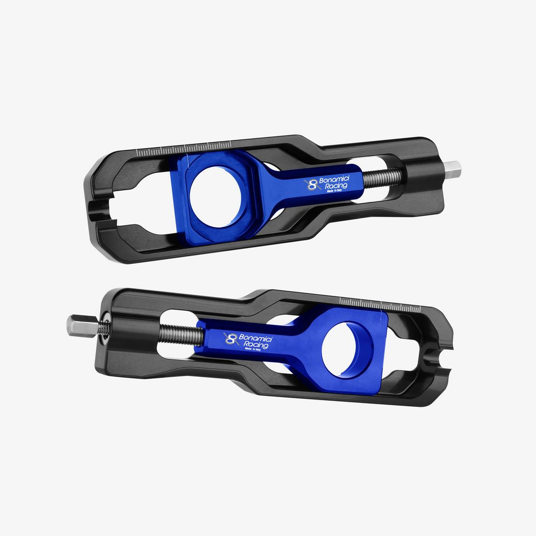 Bonamici Racing Chain Adjuster - Kawasaki ZX-10R - BLUE