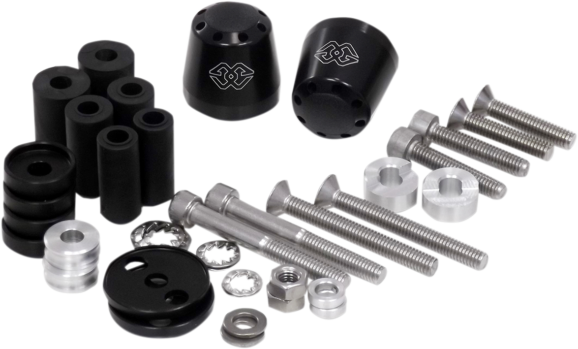 Gilles Tooling Bar-End Weights - Cone - Black