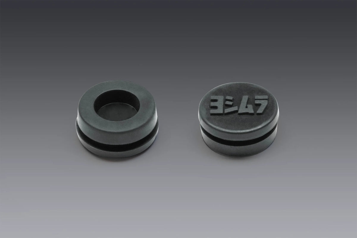 Yoshimura Rubber Grommet With Logo To Cover End-Cap Insert Hole For Most Mufflers
