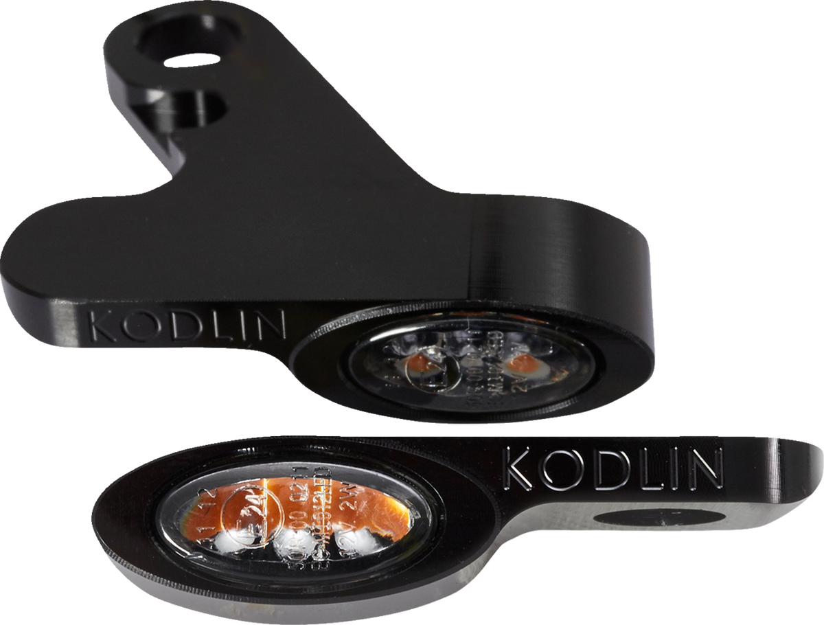 Kodlin USA LED 2-1 Front Turn Signal W/ Running Light - Black