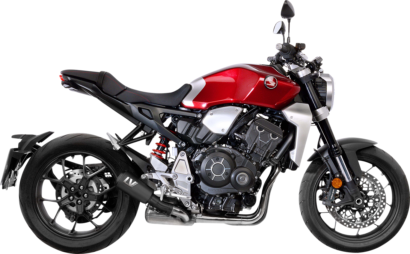 LeoVince LV-10 Slip-On Muffler - Black Stainless Steel - CB1000R