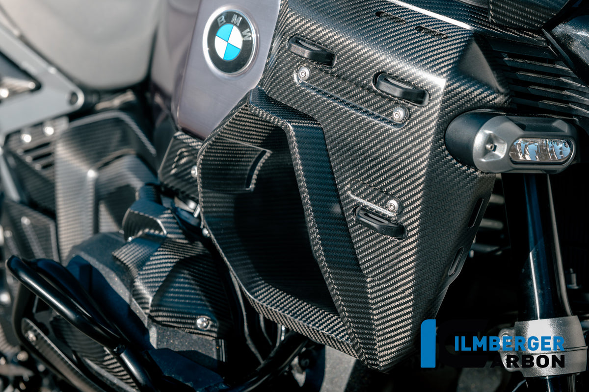 Ilmberger Carbon Radiator Cover With Holes Right BMW R 1300 GS Adventure - Matte / Twill