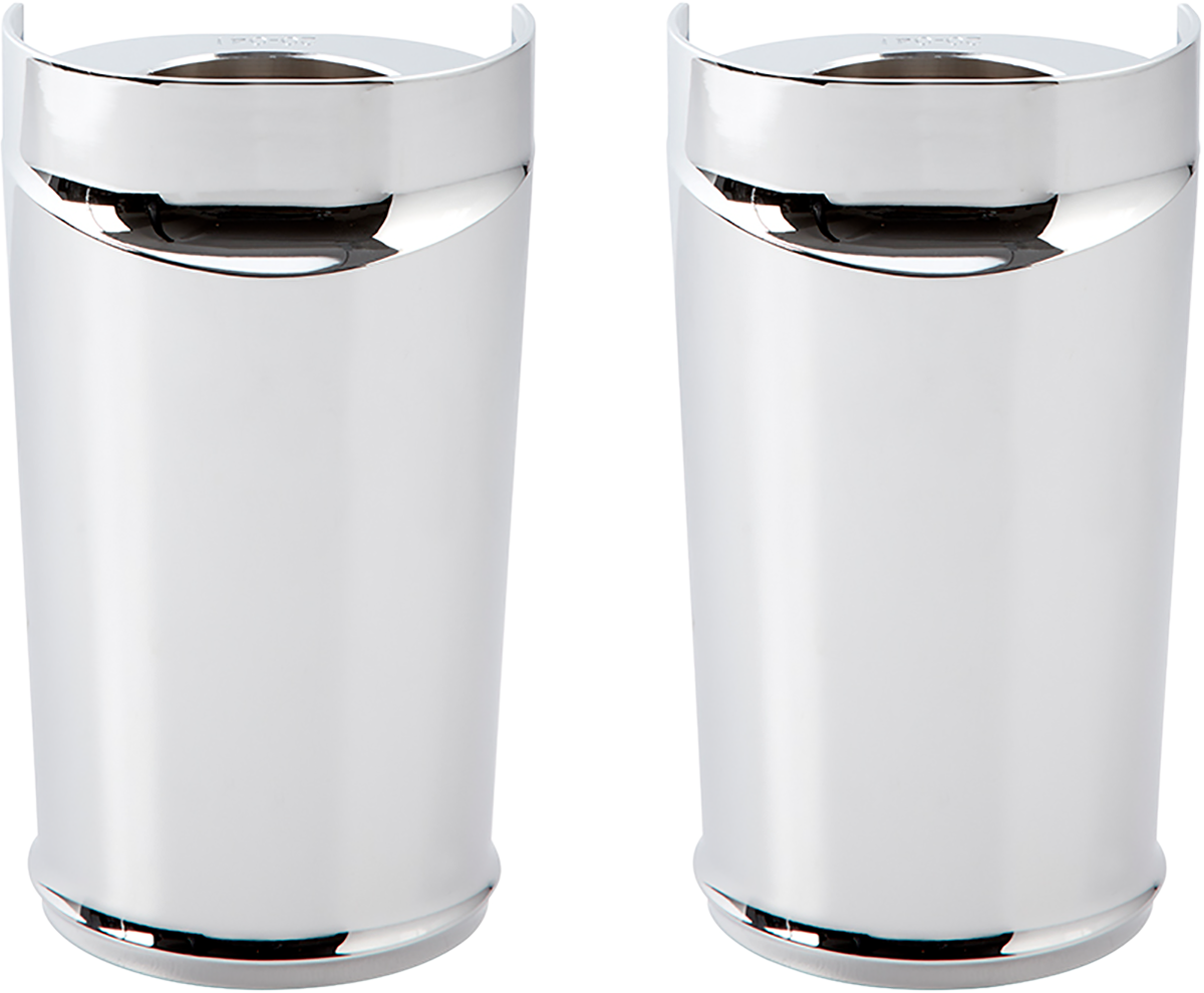 Arlen NESS Fork Boot Cover - Chrome - Smooth