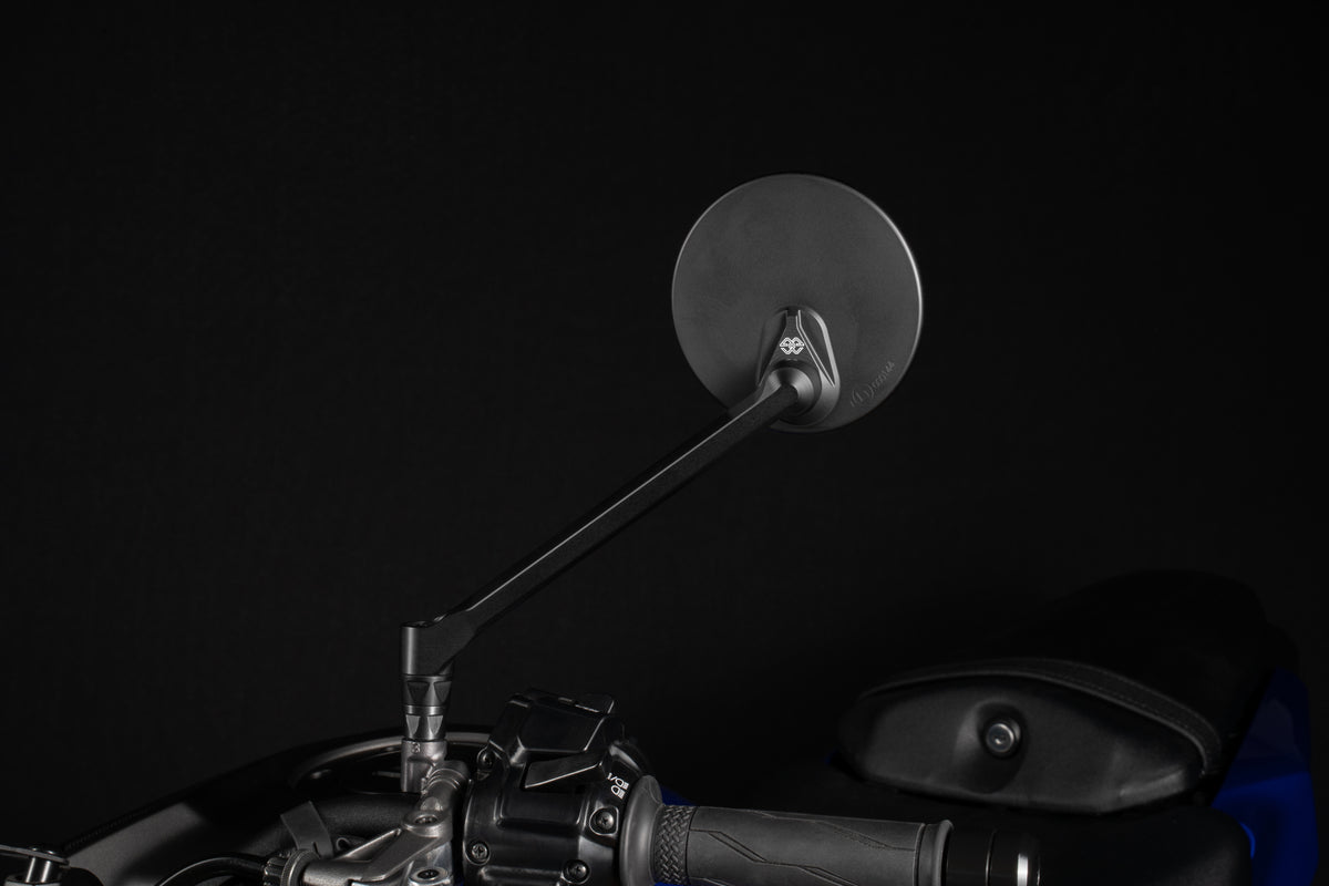 Gilles Tooling MOON Dashboard Mirror Left Round Black Matt