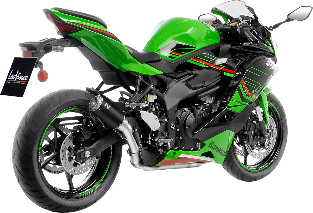 LeoVince LV Corsa S Black Edition Slip-On Muffler - Kawasaki ZX-4R/RR