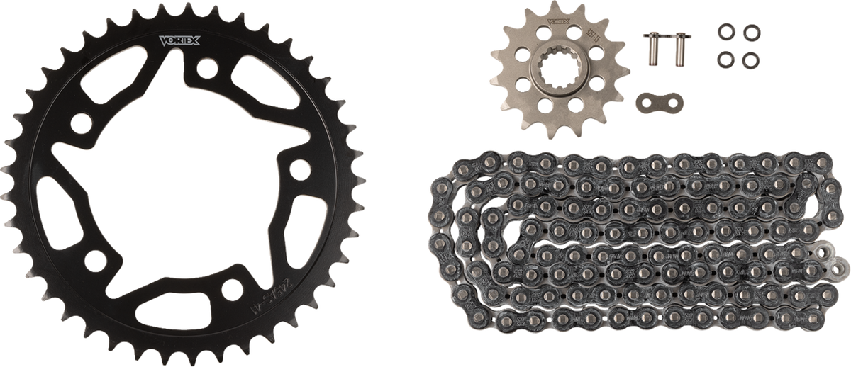 Vortex Chain And Sprocket Kit - WSS - Black - Honda CBR500R