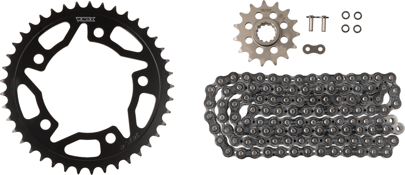Vortex Chain And Sprocket Kit - WSS - Black - Honda CBR500R