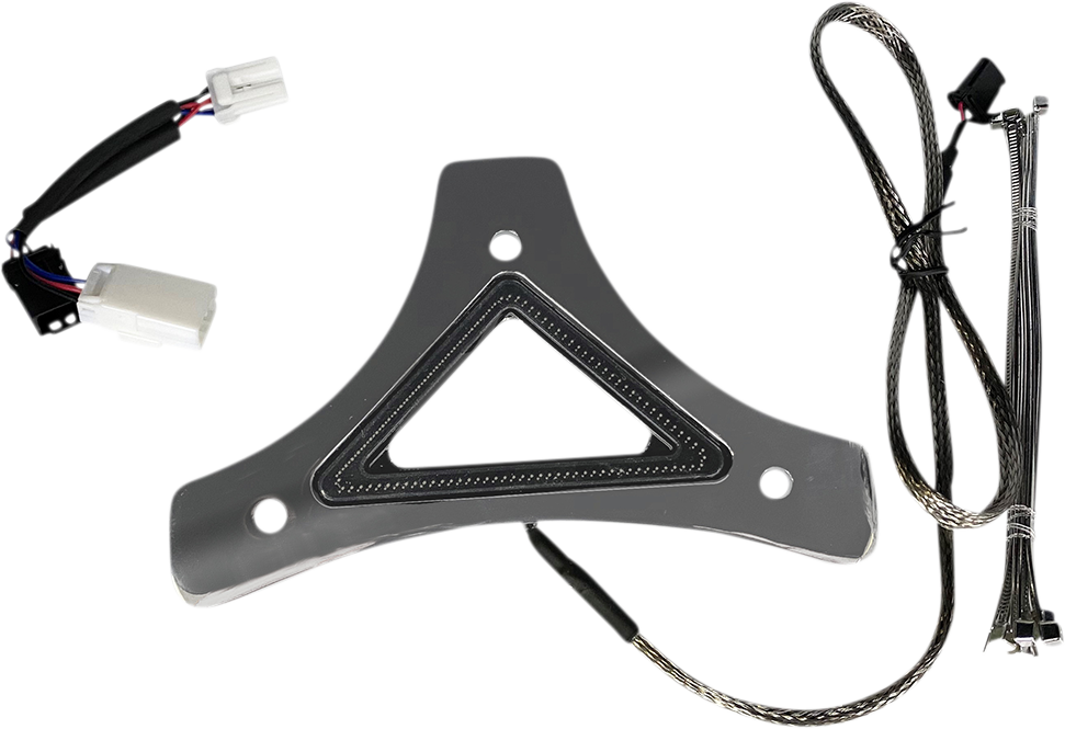 Custom Dynamics LED Backrest Light - Run/Brake - Chrome