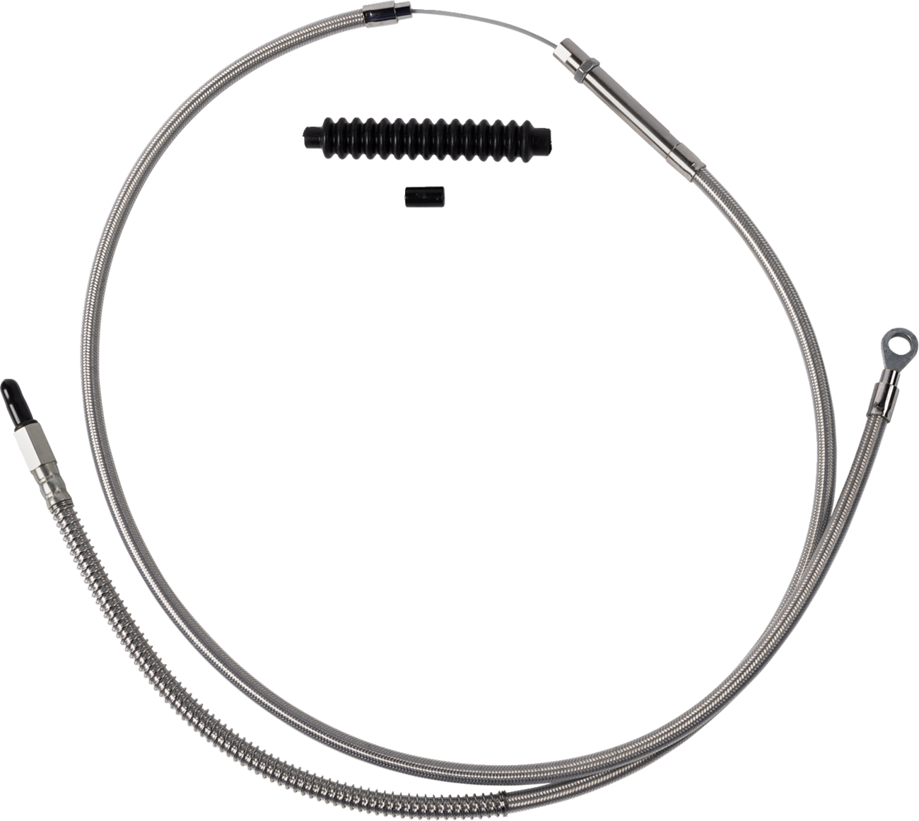 Barnett High-Efficiency Stainless Steel Clutch Cable For Harley-Davidson - +6" - '18-'23 Softail