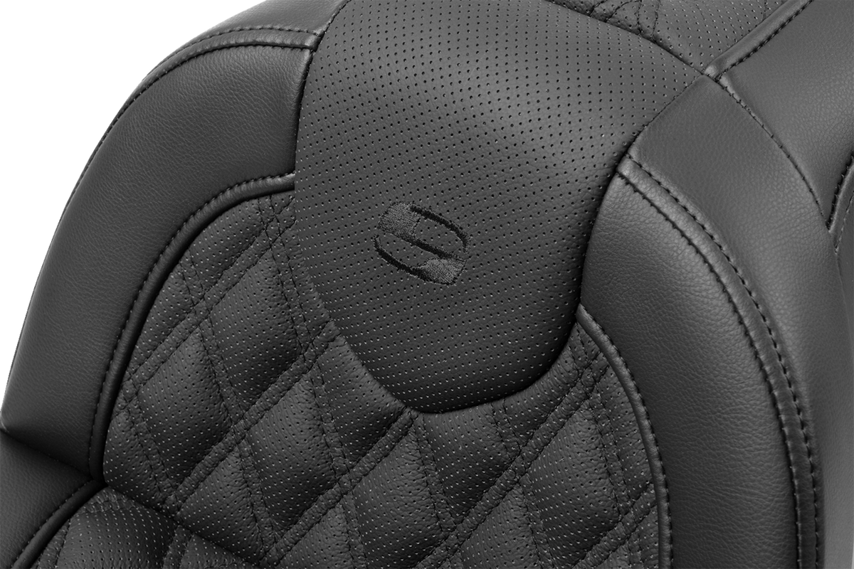 Saddlemen Roadsofa™ Seat - With Backrest - Lattice Stitch - FXBR/S '18-'20
