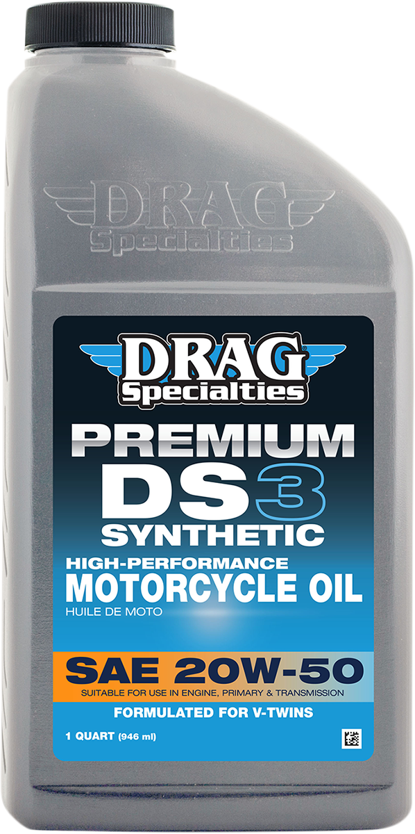 Drag Specialties Oil DS3 Synthetic Engine Oil - 20w-50 - 1 US Quart