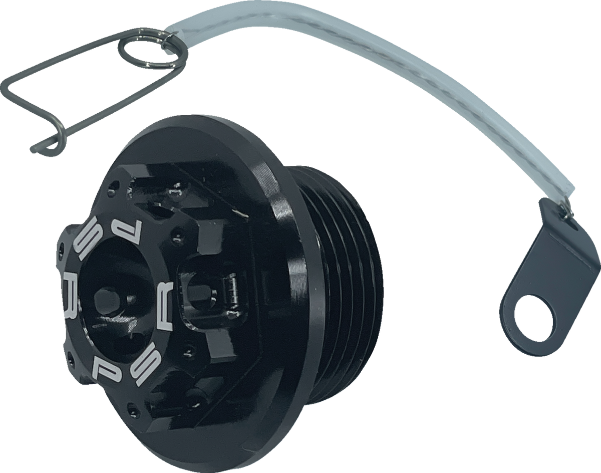 PSR Oil Cap Kit - Black - M25 X 1.5 - Aprilia
