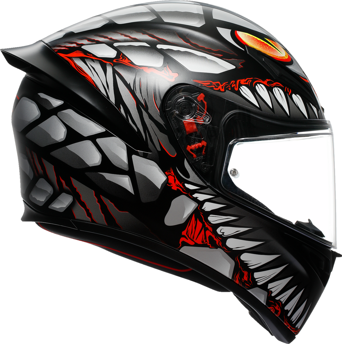 AGV K1 S Helmet - Lyzard - Matte Black/Gray/Red - Small