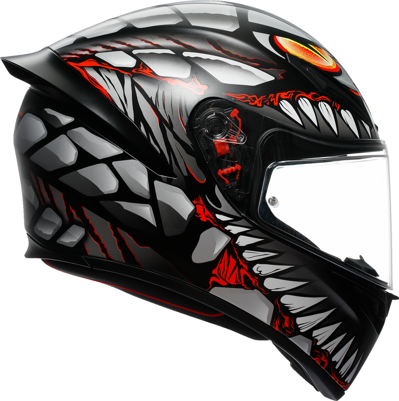 AGV K1 S Helmet - Lyzard - Matte Black/Gray/Red - Small
