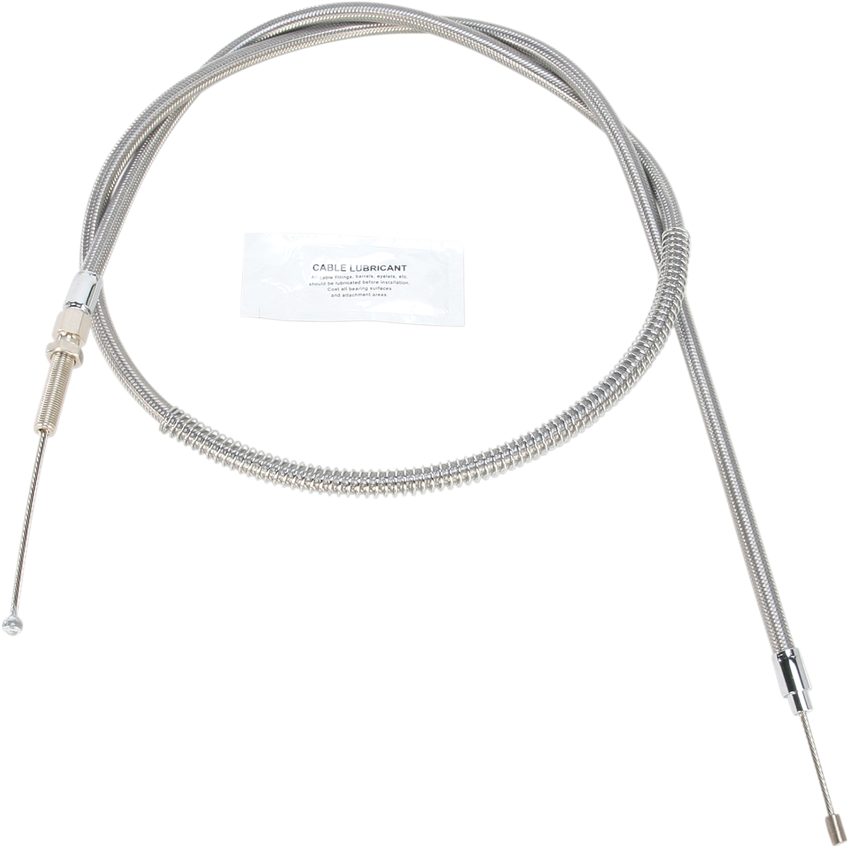 Barnett High-Efficiency Stainless Steel Clutch Cable For Harley-Davidson - +6" - '68-'85