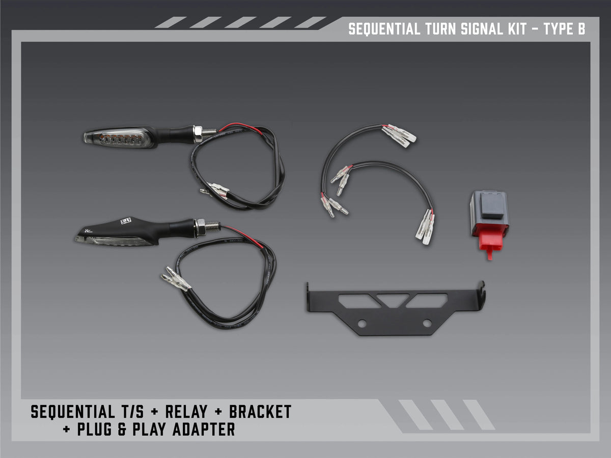 Yoshimura Type B Sequential Signal Kit For V2 Fender Eliminators