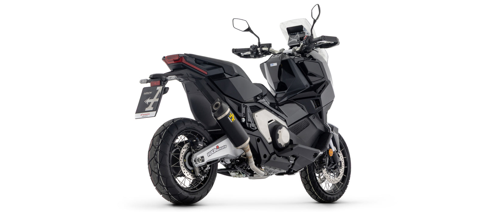Arrow Full System With Race-Tech Aluminium Dark" Slip On - Short Version"