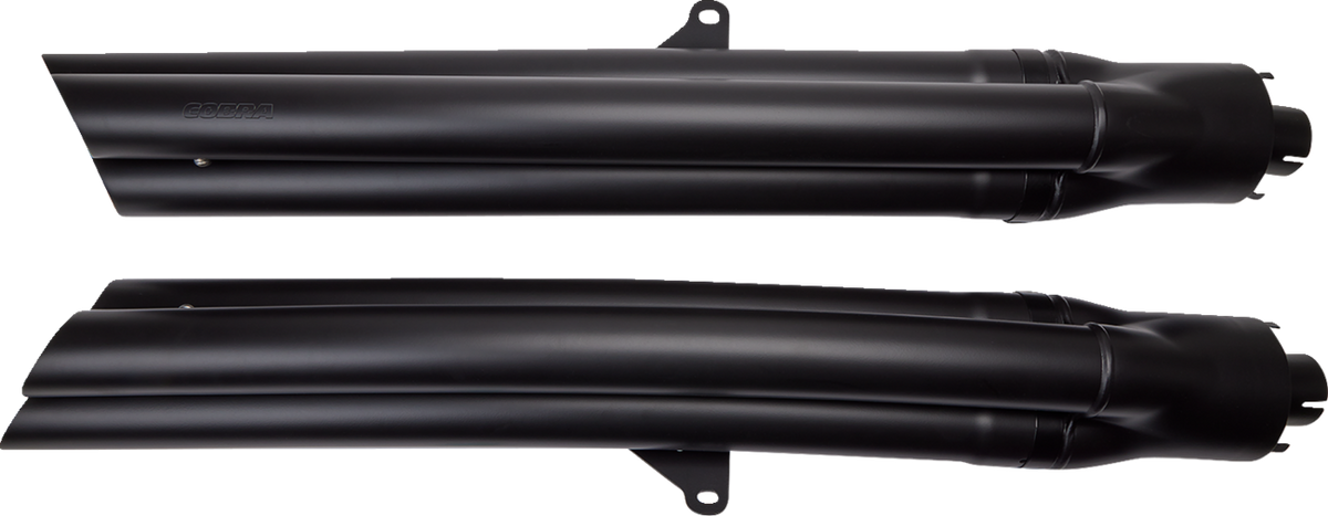 Cobra 6-Into-6 Slip-On Mufflers - Black